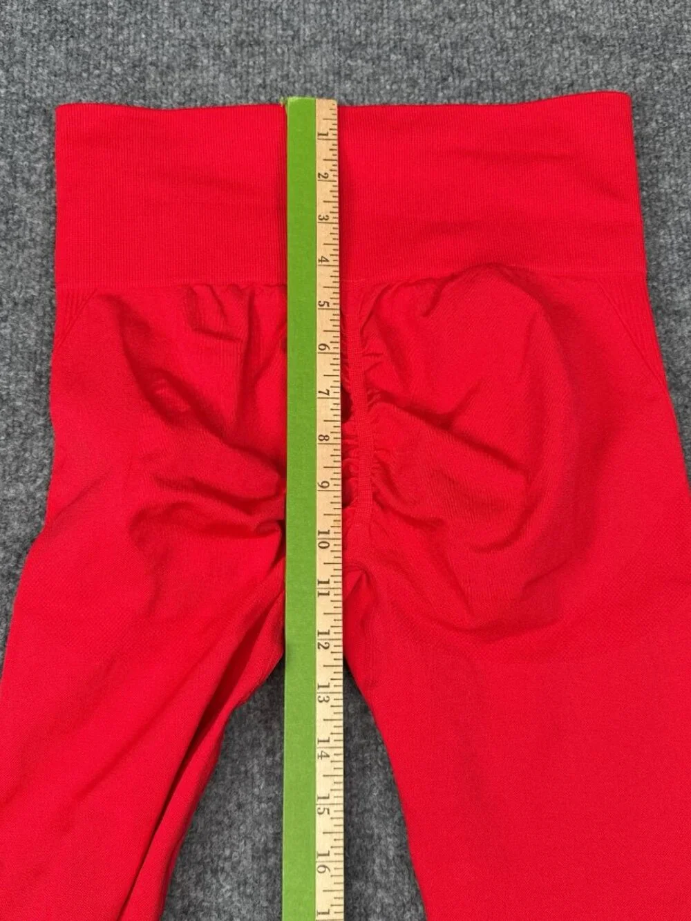 Alo Yoga LEG09 Ribbed High Waist Leggings Red Size M Excellent